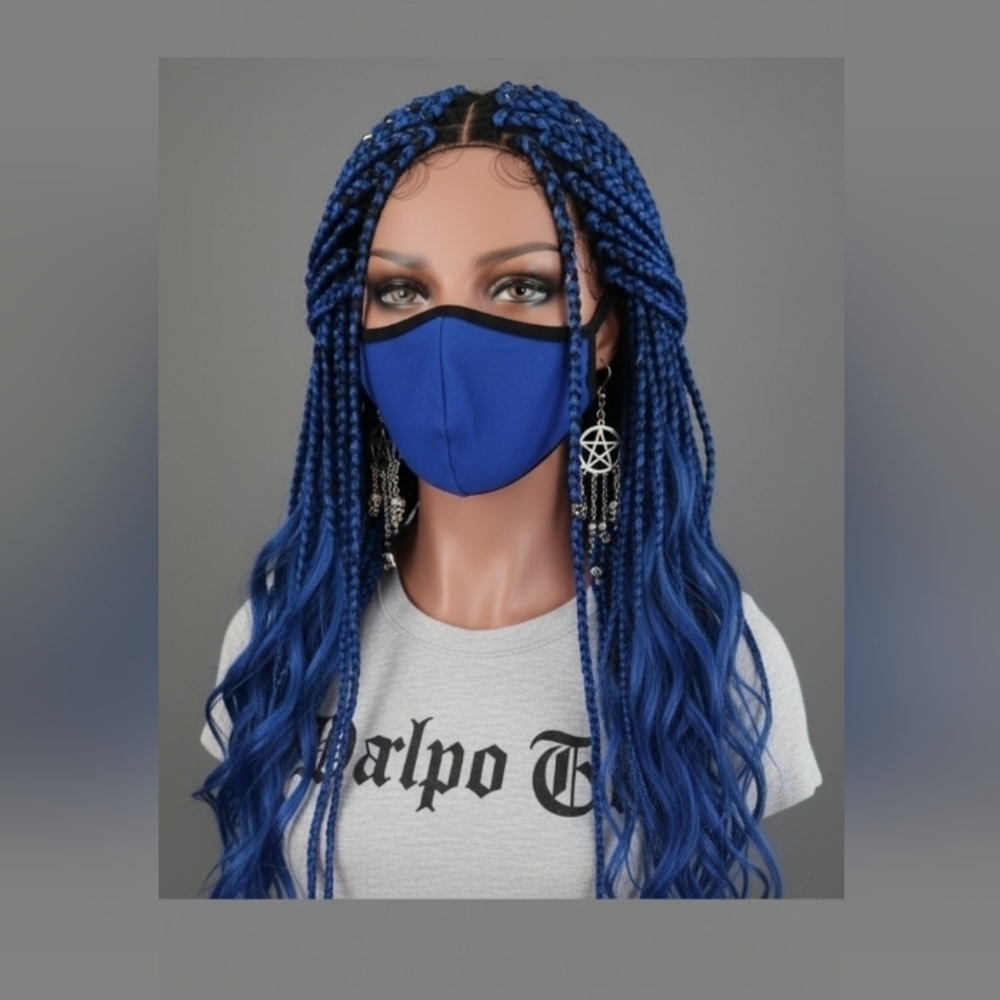 Royal Blue Unisex Face Mask Reusable Washable